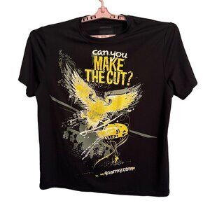 Go Army Can You Make The Cut? U.S. Army goarmy.com T-Shirt XL Black Made In USA